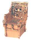 artisans guild egyptian tutankhamun throne chair box last one returns