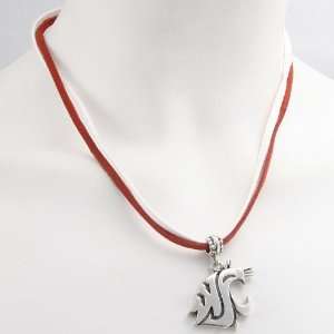  Washington State Cougars Double Cord Necklace