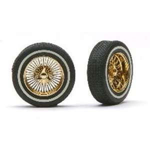  1/18 Wire Rims Gold w/WW PGH1403 Toys & Games