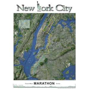  New York City   Event Maps Marathon Series Poster (11 x 17 