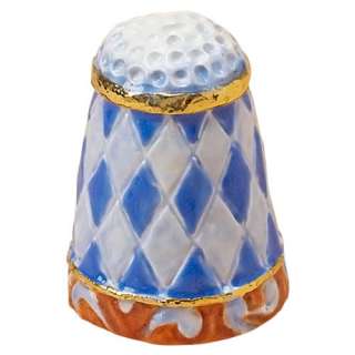 Jim Shore THIMBLE WITH QUILT PATTERN 4020601  