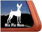 min pin mom high quality vinyl miniature pinscher dog window