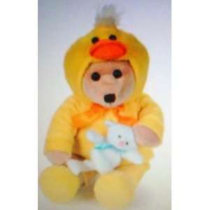  Easter Plush Bear in Duck Costume Toys & Games