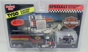 Tyco Harley Davidson Motorcycle & Tractor Trailer, New 043302090904 