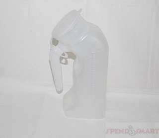   H140 01 1000CC TRANSLUCENT MALE URINALS WITH COVERS, LOT OF 10  
