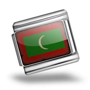  Italian Charms Original Maldives Flag Bracelet Link 