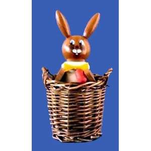  German Easter Bunny in Basket Figurine 