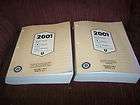 2001 Venture, Montana or Silhouette GM Service Manuals Vol 1 and 2