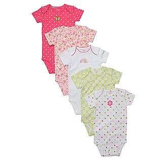 Infant Girls 5 Pack Short Sleeve Bodysuits  Carters Baby Baby 