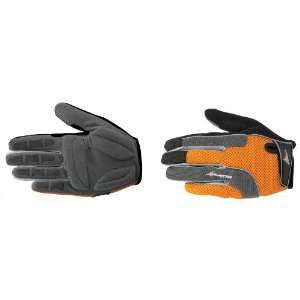  Avenir Urban Gel Long Finger Gloves Large Orange/Black 