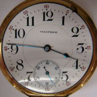 1902 WALTHAM VANGUARD POCKET WATCH 23 JEWELS 16 SIZE (10587428)  