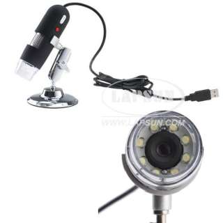   LED USB Digital Microscope Endoscope Magnifier Camera Stand CD Driver