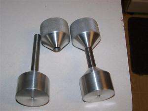 Pipefitters welders X large aluminum two hole pins  