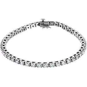  66408 Platinum 4.5 Ct Diamond Bracelet Jewelry