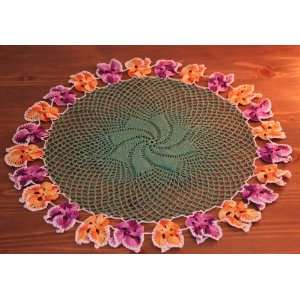 Handmade Vintage Inspired Doily   Crocheted Masterpiece with Dancing 