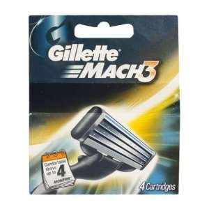  Gillette Mach 3 Cartridges x 4