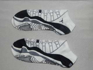 Nike Air Jordan 11 Retro Concord Socks Blacks White sz Sz M and L/G 8 