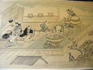 Antique   Japanese Woodblock Print Hishikawa, Moronobu  