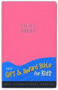   Gift & Award Bible For Kids   Girls   Pink   Leather Look   2011   NEW