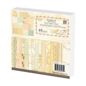Prima Songbird Paper Stack 6X6 48 Sheets 16 Designs/3 Each; 3 Items 