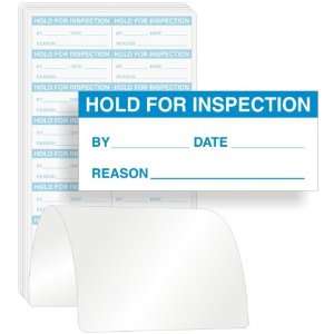  HOLD FOR INSPECTION Tyvek® Labels, 1.5 x 0.625 Office 