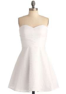 White Spring Dress  Modcloth