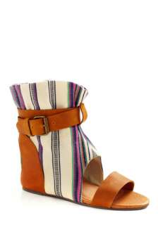   White, Stripes, Buckles, Cutout, Casual, Boho, Spring, Summer, Wedge