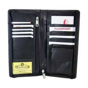  Passport Wallet  Leather  Black663CFBK 