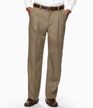 Wrinkle Resistant Washable Year Round Wool Pants, Natural Fit Hidden 