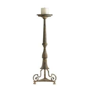  Large Lasco Candle Holder in Rustic Gray