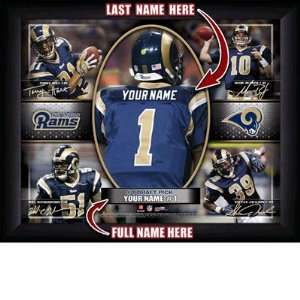  Saint Louis Rams NFL Action Collage Print