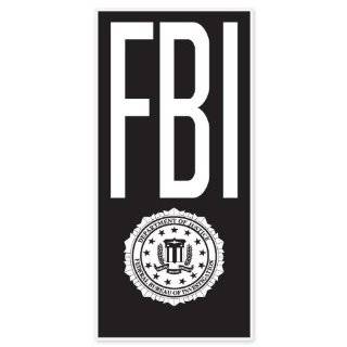 FBI Badge car bumper sticker decal 6 x 3 by Ride in Style