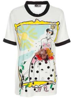 Lanvin Summer Ball Embroidered T Shirt   Liska   farfetch 