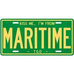 NEW  KISS ME , I AM FROM MARITIME  TOGO LICENSE PLATE SIGN CITY 