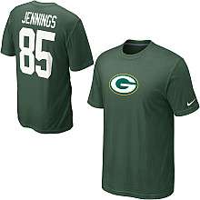 Nike Green Bay Packers Greg Jennings Name & Number T Shirt    