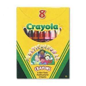  Crayola® Multicultural Crayons CRAYON,MULTICUL,8ST,AST 