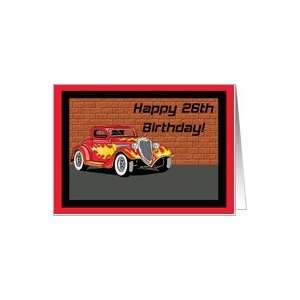 Hot Rodders 26th Birthday Card Card  Toys & Games  