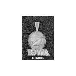  University of Iowa Basketball Pendant (Silver)