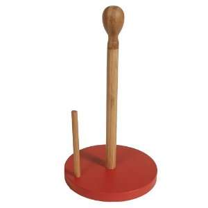 Island Bamboo Hue Paper Towel Holder, Vibrant Red  Kitchen 