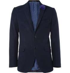 Etro Embellished Cotton Moleskin Blazer