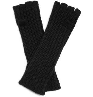   Accessories  Gloves  Knitted  Fingerless Cashmere Gloves