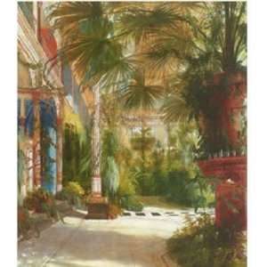  Carl Blechen 31W by 36H  The Palm House CANVAS Edge #5 