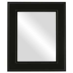  Montreal Rectangle in Matte Black Mirror and Frame