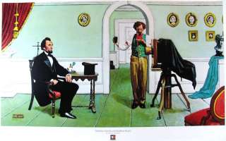 Norman ROCKWELL RARE Collectible Abe Lincoln & Brady  