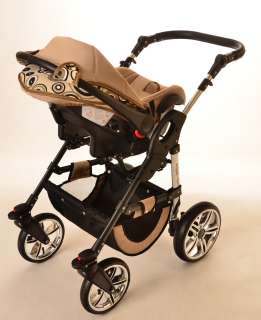 LUXUS Kombikinderwagen ORION 3 in 1 + Babyschale + GRATIS in 47 FARBEN 