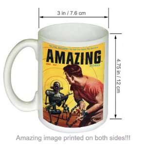  Amazing Stories Magazine Cover Vintage Sci Fi COFFEE MUG 