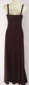 JS BOUTIQUE Brown Jersey Beaded Formal Gown Dress 10  