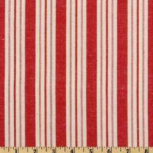  45 Wide Moda Lumiere De Noel Woven Stripes II Red/Ivory 