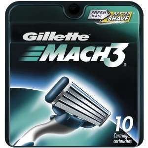  Gillette Mach3 Cartridges, 10 Count Health & Personal 