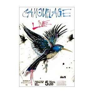 CAMOUFLAGE Live 1989 Music Poster 